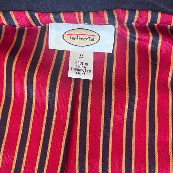 Vintage Talbots Navy Corduroy Quilted Vest- M - Picture 8 of 10